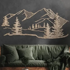 Must-Have Ausgeschnittenes Bild BERGE UND WALD