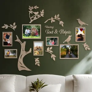 Fotorahmen Lebensbaum + eigene Aufschrift Markenware