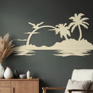 Neue Kollektion Holzbild PALMENINSEL