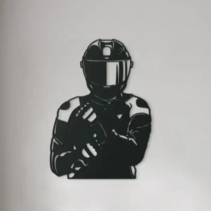Holzsticker MOTORRADFAHRER Preis Gesenkt