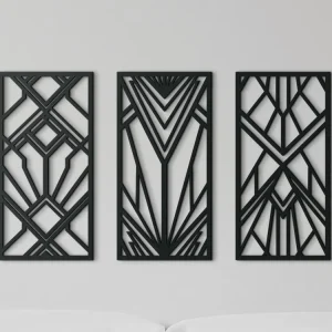 3-teiliges abstraktes Bild GEOMETRISCHE FORMEN Neuheit