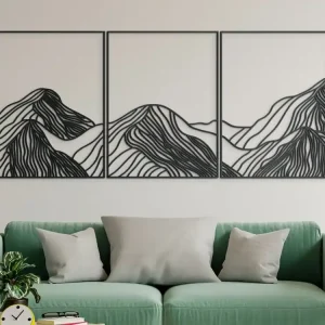 Mehrteiliges Holzbild BERGE Markenprodukt