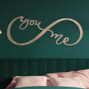 Abverkauf Symbol Unendliche Liebe mit der Aufschrift You & Me