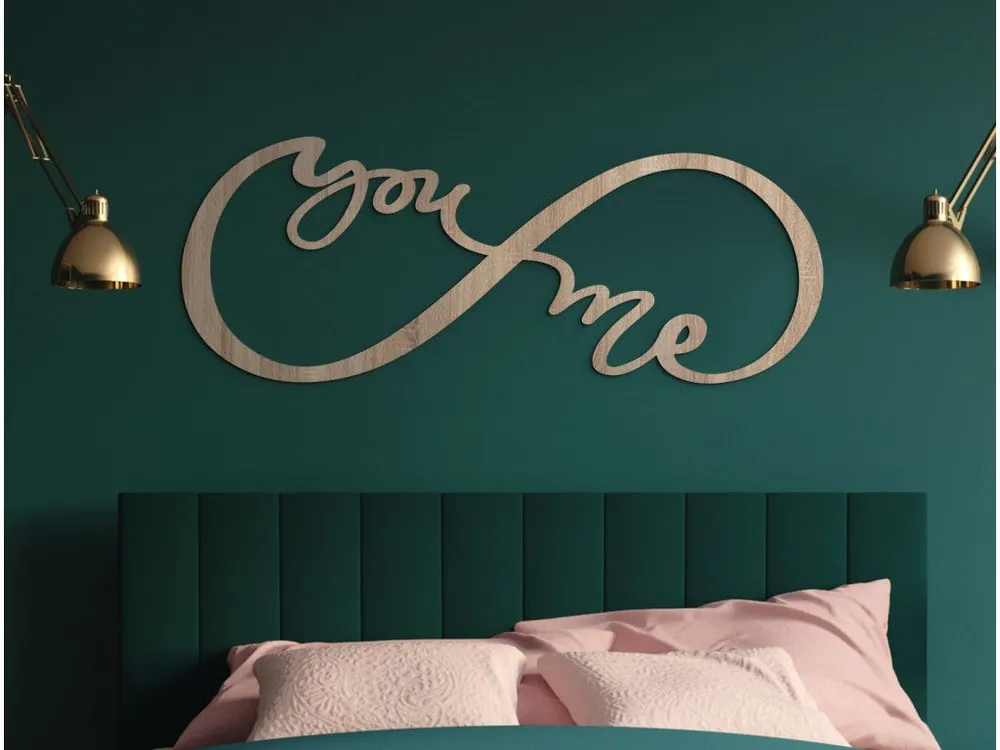 Abverkauf Symbol Unendliche Liebe mit der Aufschrift You & Me