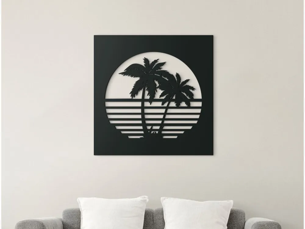 Kostenfreie Lieferung Holzbild für die Wand PALMEN