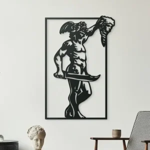Super-Preis Holzbild für die Wand SIEGER MIT TROPHÄE