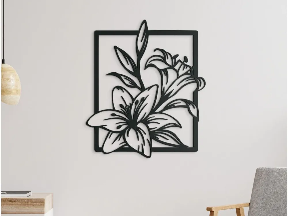 Gratis Versand Holzbild LILIE