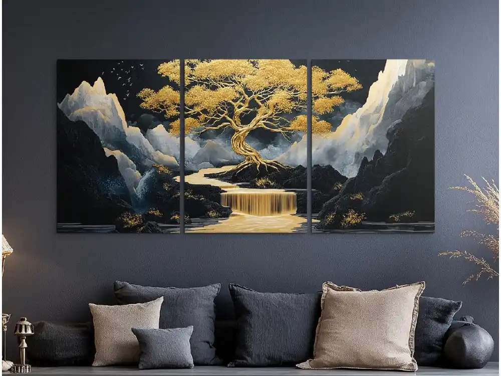 Dreiteiliges Bild des Lebensbaums Sinfonie Jetzt Kaufen