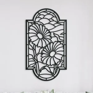 Knallerangebot Holzpaneel für die Wand BLUMEN AUF DEM FELD