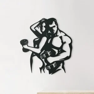 Online Kaufen Holzsticker FITNESS-PAAR