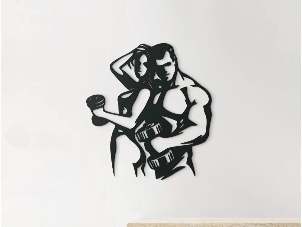 Online Kaufen Holzsticker FITNESS-PAAR