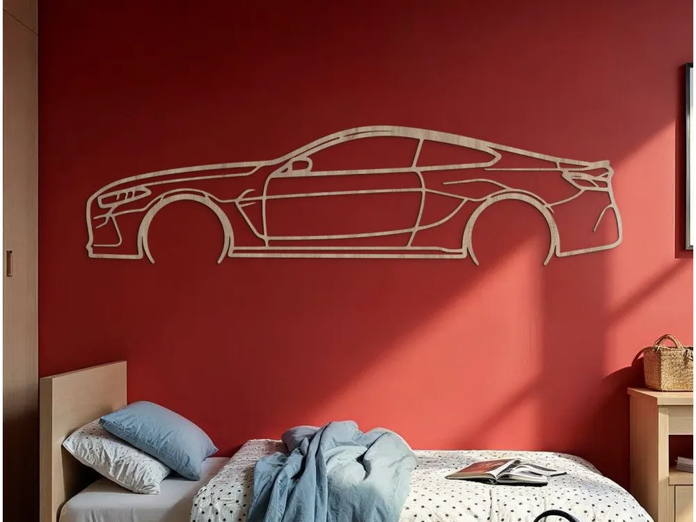 Sonderangebot Holzsticker für die Wand BMW M8 Competition