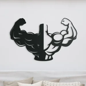 Holzsticker für die Wand BODYBUILDER Beliebt