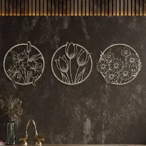 Mehrteiliges rundes Bild BLUMEN Sofort Bestellen