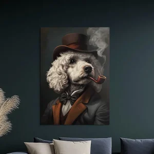 Top-Seller Modernes Bild Pudel im Hut