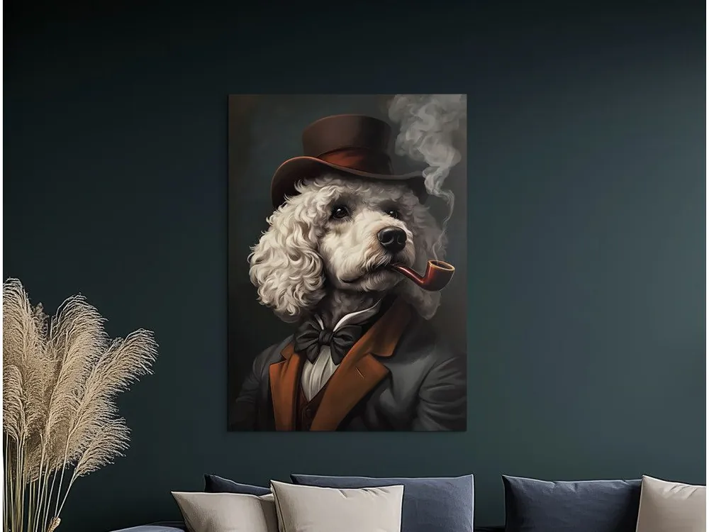 Top-Seller Modernes Bild Pudel im Hut