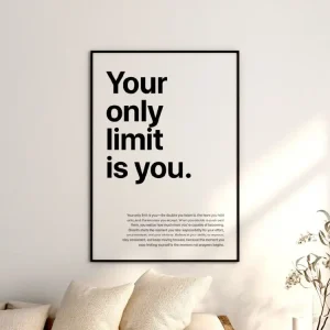 Motivationsbild - Your Only Limit Is You Sale