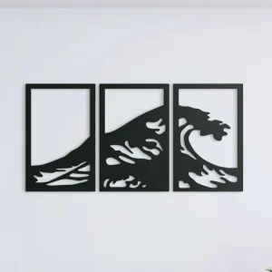 3-teiliges Bild WELLEN Preis Gesenkt