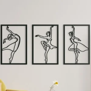 3-teiliges Wandbild TÄNZERINNEN Top-Seller