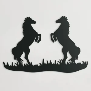 3D-Wandsticker Aufbäumende Pferde Neue Ware