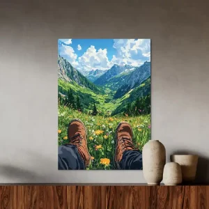 Wandbild Lohn der Berge Super-Preis