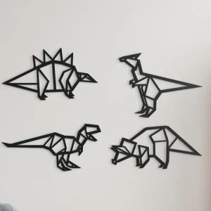 4-teiliger Kindersticker 4 ARTEN DINOSAURIER Markenprodukt