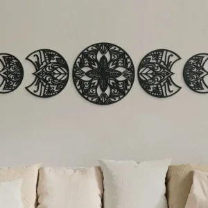 Heißes Angebot 5-teiliges Mandala für die Wand