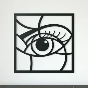 Geprüft Abstraktes Holzbild AUGE