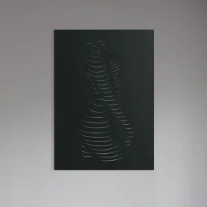 Abstraktes Holzbild WEIBLICHE SILHOUETTE Sale