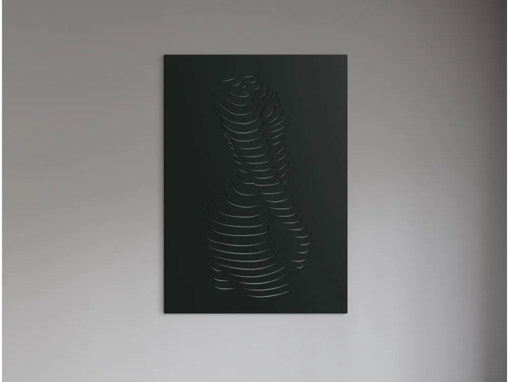 Abstraktes Holzbild WEIBLICHE SILHOUETTE Sale