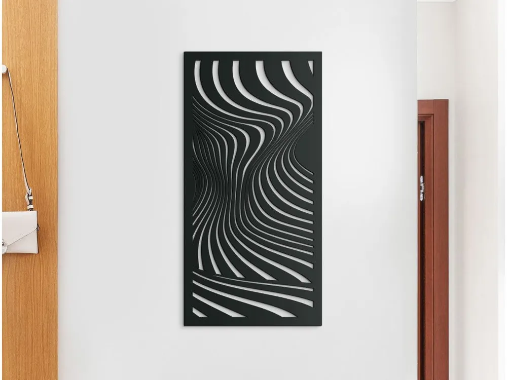 Letzte Chance Abstraktes Holzbild WELLEN
