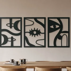 Abstraktes Wandbild AUGEN UND FORMEN Sale
