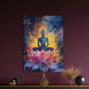 Bild Buddha in Lotusblüte Schnäppchen