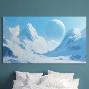 Bild Frostige Landschaft unter dem Mond Günstig