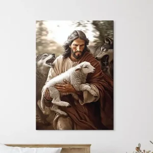 Meistverkauft Bild In den Armen des Guten Hirten