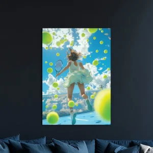 Bild Tennisspielerin Finale Aktion