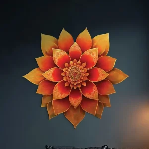 Super-Preis Blumenmandala Feuer des Abends