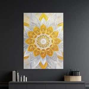 Blumenmandala Goldener Strahl Versand Am Gleichen Tag