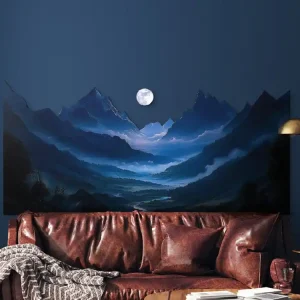 Preisknaller Bild Mond über den Bergen