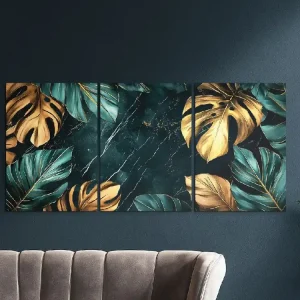 Dreiteiliges Bild Monstera Billig