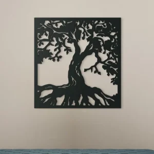 Holzbild BAUM MIT WURZELN Abverkauf