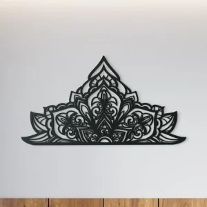 Neue Ware Halbes Mandala aus Holz ORNAMENT