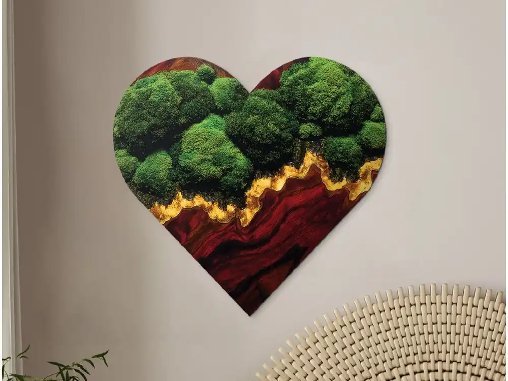 Bestpreis Herzförmiges Moosbild Verbindung – (UV-Druck)