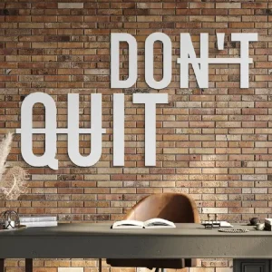 Versand Am Gleichen Tag Holzaufschrift für die Wand Don't quit