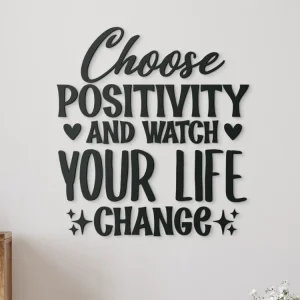 Angebot Holzaufschrift für die Wand Choose positivity