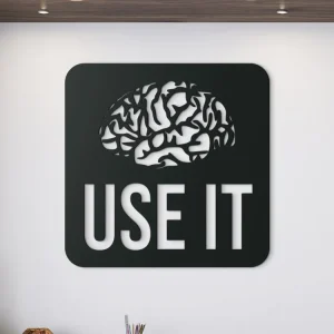 Holzaufschrift für die Wand USE IT Mega-Angebot