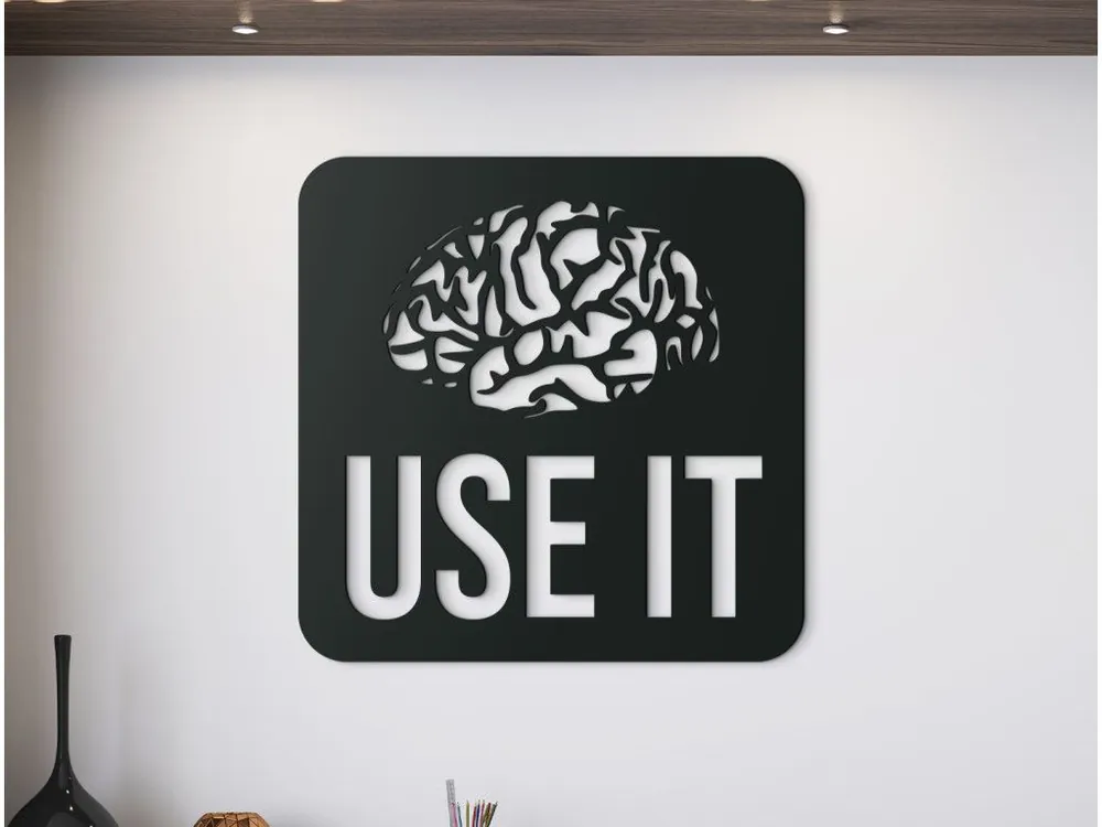 Holzaufschrift für die Wand USE IT Mega-Angebot