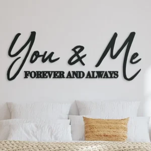 Holzaufschrift für die Wand You & Me Jetzt Bestellen