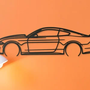 Meistverkauft Holzbild eines Ford Mustang 55 für die Wand
