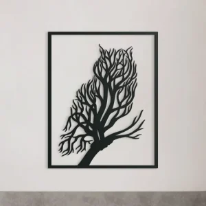 Holzbild EULE UND BAUM Letzte Chance
